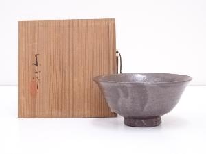 東山造　柿釉茶碗